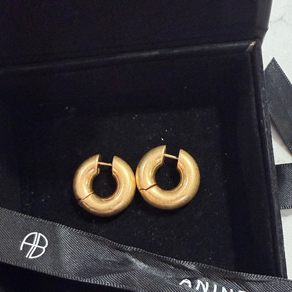 Anine Bing Small Bold Link Hoops